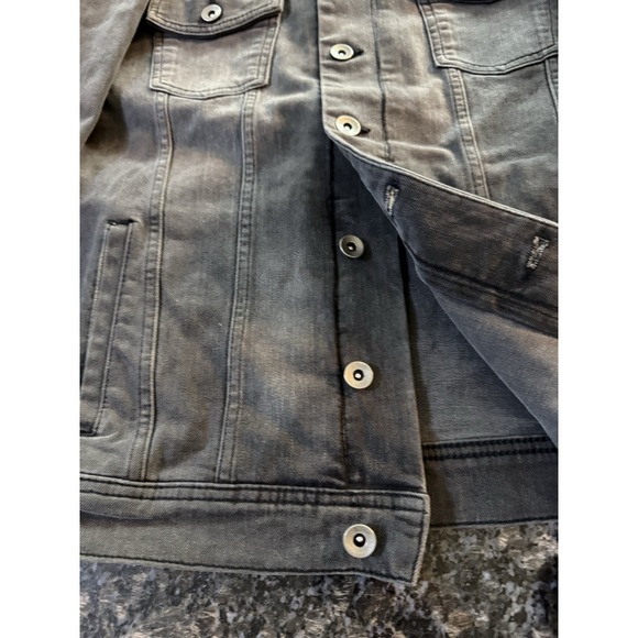 TY-LR Denim Jacket. Grey Was Size 26 Large - Picture 3 of 7